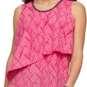 Cute Brand New Pink Ruffle Blouse